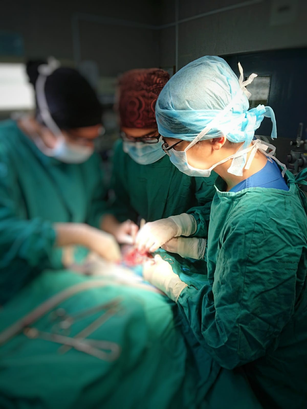 Photo of Ivan doing surgery